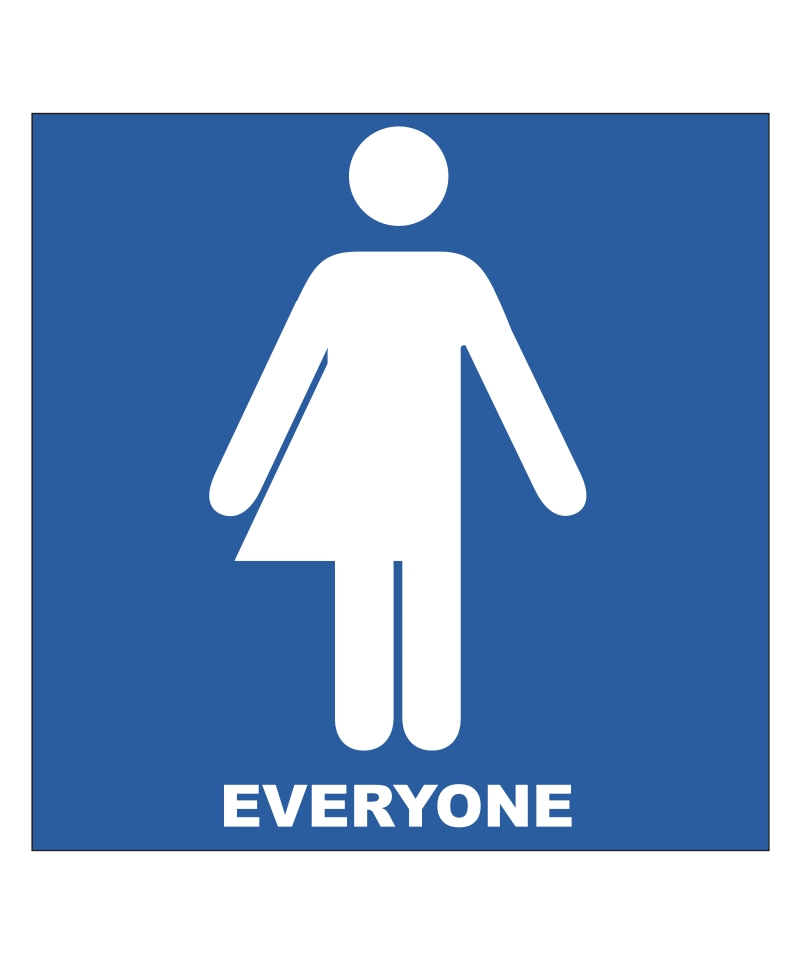 Unisex Toilet Event Sign Adva