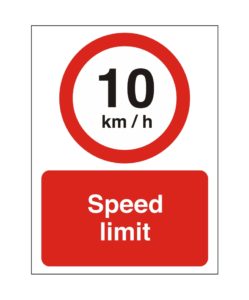 10km/h Speed Limit Sign | Adva